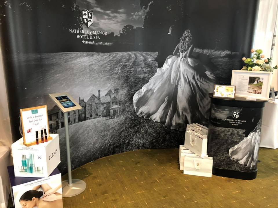 Fabric Banner example at a exhibition that has been designed and printed by Packwood Printers