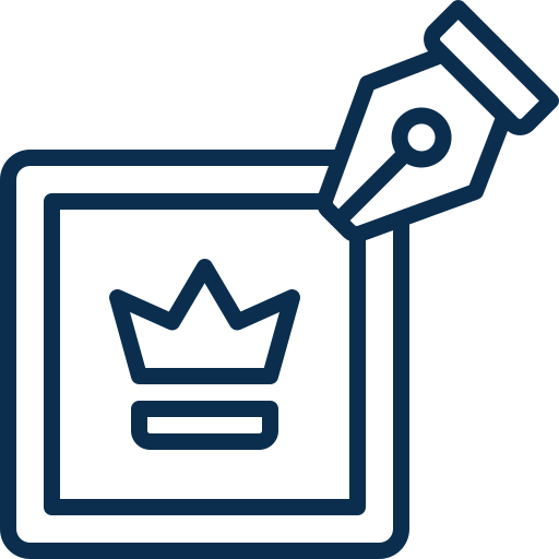 Graphic to represent logo design services