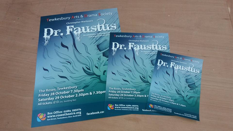 Example of poster printing in a variety of different sizes