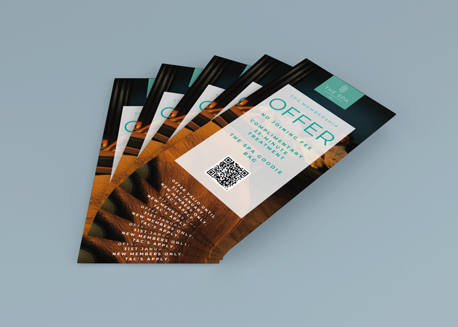 Leaflet Design for for The Spa Cheltenham, designed by Packwood Printers