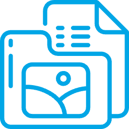 Artwork Files Blue Icon