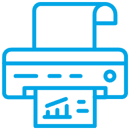 Printer icon to represent Packwood Printers